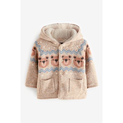 Cardigan à capuche doublé borg cosy NEXT