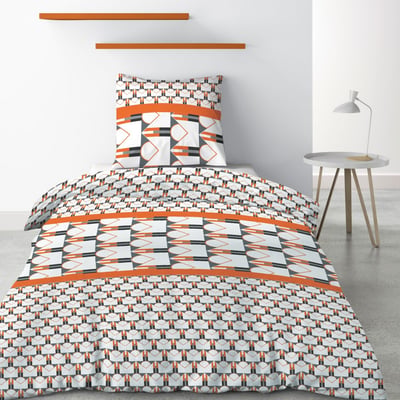 Parure de lit - Housse de couette + 1 taie d'oreiller Microfibre EDEN