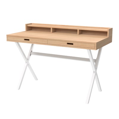 Bureau en chêne et métal coloré, HYPPOLITE HARTO