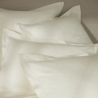 Taies d'oreiller satin de coton RADIEUSE lot de 2 MPC MAISON
