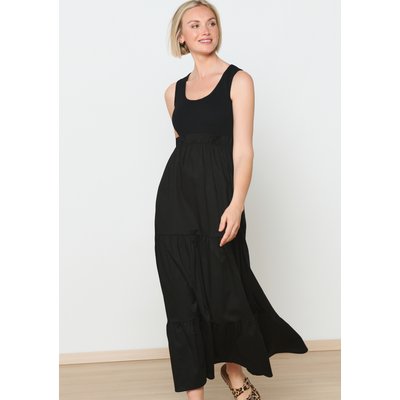 Robe en popeline avec haut côtelé LOLALIZA