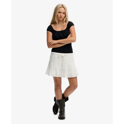 Mini-jupe étagée en gaze SUPERDRY
