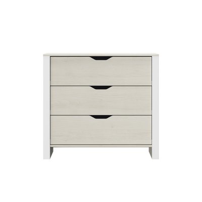 Commode 3 tiroirs  & rangement nuit chic DIAGONE