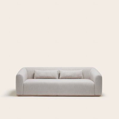 Canapé 3 places en Tissu bouclette taupe  APPOLIN MADURA