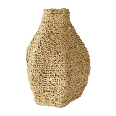 Jarre décorative en fibre d'abaca NOW'S HOME