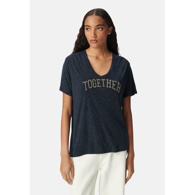 Tee-shirt message brodé perles IKKS