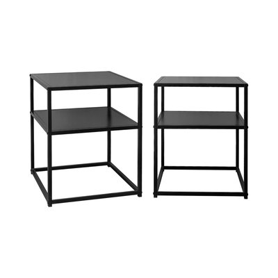 Table de chevet métal 1 étagère (lot de 2) INDUSTRIELLE SWEEEK