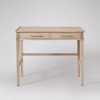 Claudine Mango Wood 2 Drawer Desk SWOON