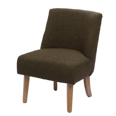 Fauteuil   bouclette kaki (lot de 2)-DAG AMADEUS