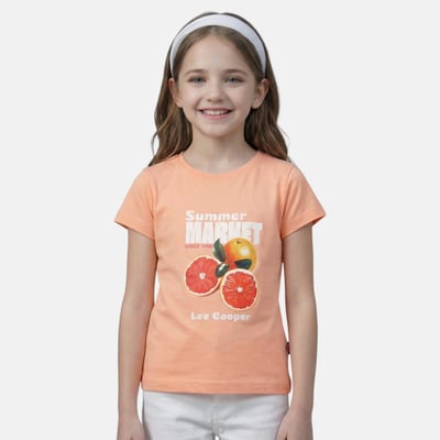 T-shirt manches courtes imprimé, col rond GIRLY LEE COOPER