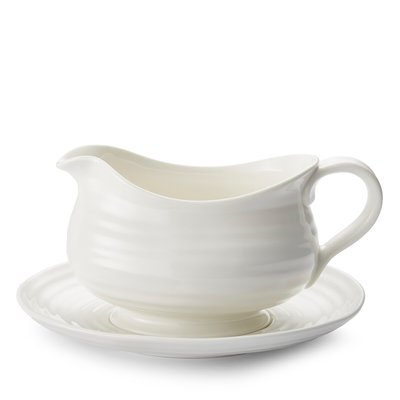 White Gravy Boat & Stand SOPHIE CONRAN FOR PORTMEIRION