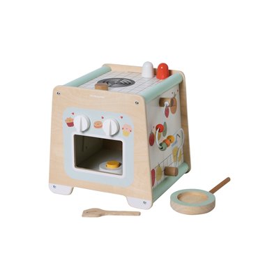 Cube d'activités Cuisinette en bois VERTBAUDET