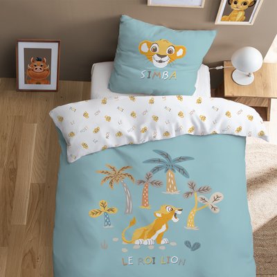 Parure de lit imprimée 100% coton,  SAVANE LE ROI LION