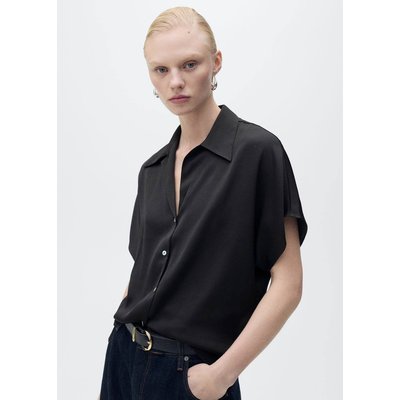 Chemise satinée manches courtes MANGO