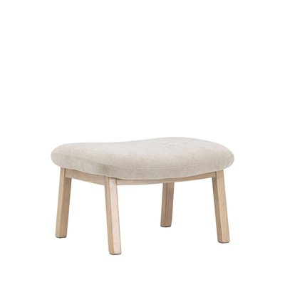 Repose-pieds en tissu et bois- RILE VENTURE HOME