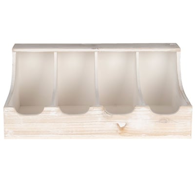 Range-couverts en bois blanc 41x28x17cm WADIGA