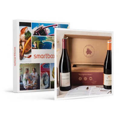 Coffret Pépites de vignerons : 2 grands vins rouges et livret de dégustation- SMARTBOX - Coffret Cadeau Gastronomie SMARTBOX