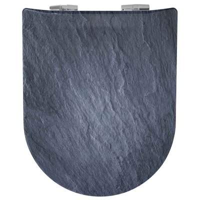 Abattant double OLFA déclipsable imitation ardoise mat HOME MAISON