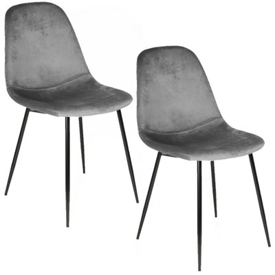 Lot de 2 Chaises design velours Giulia TOILINUX