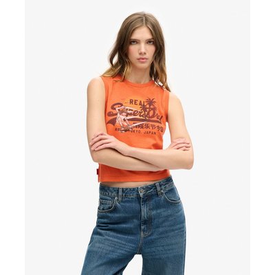 Débardeur slim à motif LA Vintage Logo SUPERDRY