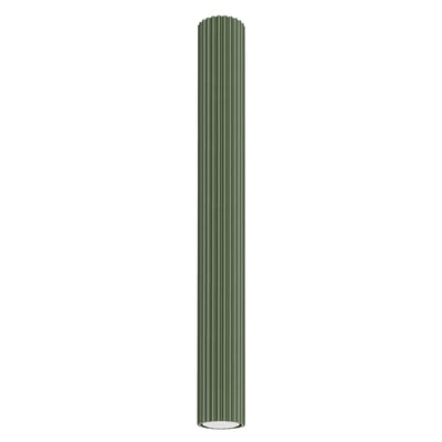 Plafonnier Aluminium Vert Olive GU10 1 Karbon 60 EDEN