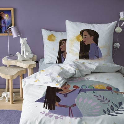 Parure de lit imprimée 100% coton, WISH ASHA DISNEY PRINCESS