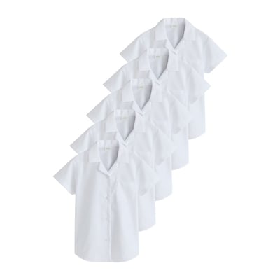Chemise d'école à col revers, lot de 5 NEXT