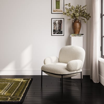 Ainsley Upholstered Accent Chair with Slim Legs ÉDITÉ