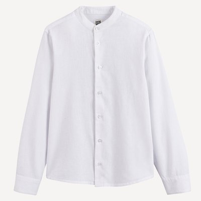 Chemise col mao, coton/lin LA REDOUTE COLLECTIONS
