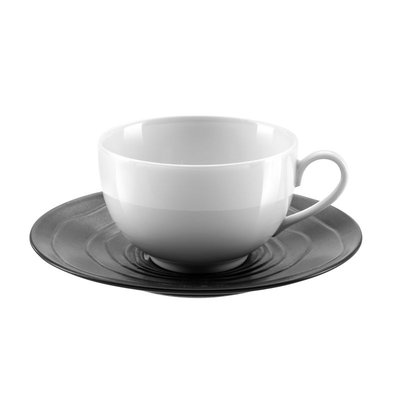 Coffret 6 tasses et soucoupes café - ESCALE NOIR MEDARD DE NOBLAT