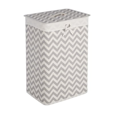 Chevron Laundry Hamper SO'HOME