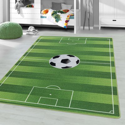Tapis enfant Lavable 30° motif sport FOOT UN AMOUR DE TAPIS