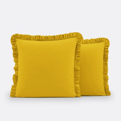 Scenario 100% Washed Cotton Ruffle Pillowcase LA REDOUTE INTERIEURS