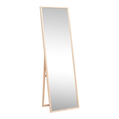 Miroir sur pied en verre et bois de chêne GLIMPSE HUBSCH