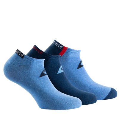 Lot de 3 paires invisibles enfant semelle jersey en coton KINDY