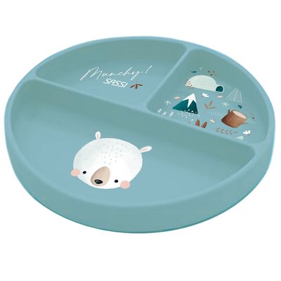 Assiette en silicone Munchy l'ours SASSI JUNIOR