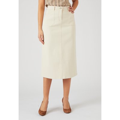 Jupe midi coton stretch DAMART