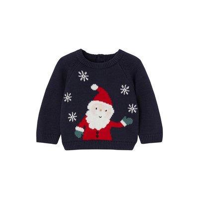 Pull jacquard Père Noël VERTBAUDET