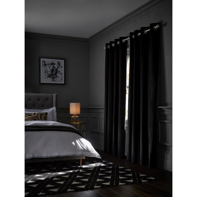 Rideaux à œillets en velours mat NEXT