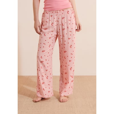 Pantalon de pyjama 7/8 à motifs tomates avec noeuds côté TIMI ETAM