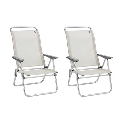 Lot de 2 fauteuils pliants bas - ALU LOW LAFUMA MOBILIER