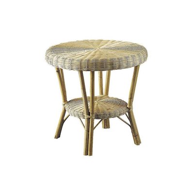 Table d'appoint en manau et moelle de rotin naturelle AUBRY GASPARD