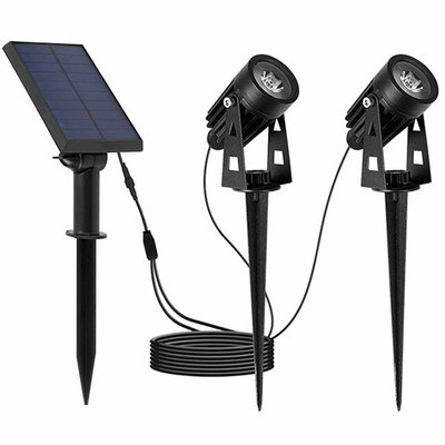 Doubles spots solaires reliés ROUNDY LUMISKY