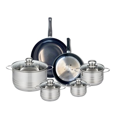 2 poêles 24/28cm + 4 faitouts 12/14/16/24cm PRIMA BRILLANT ELO