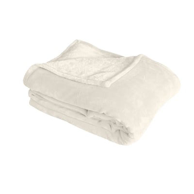 Couverture unie en molleton HOME MAISON