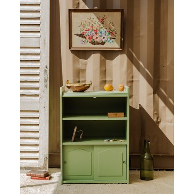 Étagère en bois vert Gaëlle N°879 - Bon état DEBONGOUT
