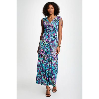 Robe longue droite imprimée MORGAN