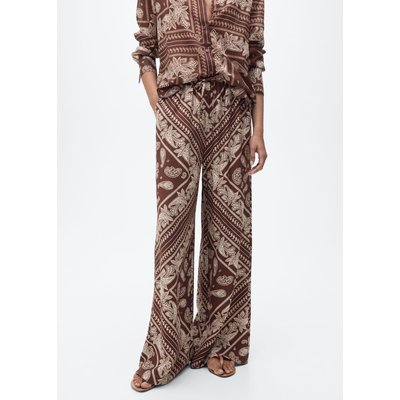 Pantalon wideleg cachemire MANGO