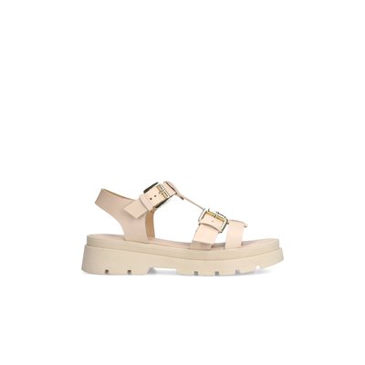 Sandales plateforme en cuir avec boucles SACHA