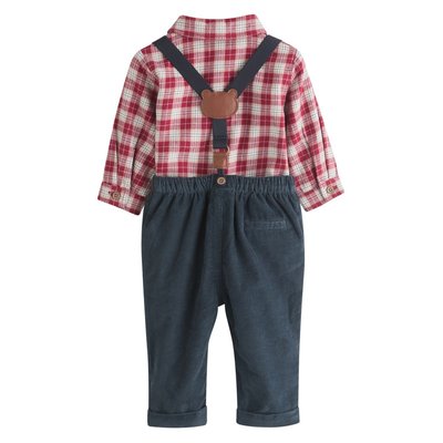 Chemise, pantalon et bretelles bébé NEXT